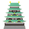 Japanese Castle emoji on Emojidex